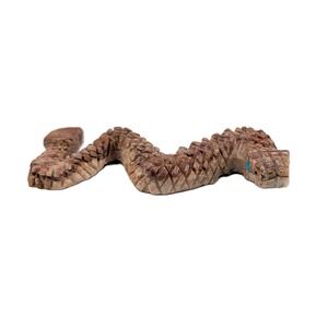 Hand-Carved Zuni Rattlesnake Totem Statue Figurine ‎ by Carl Etsate**